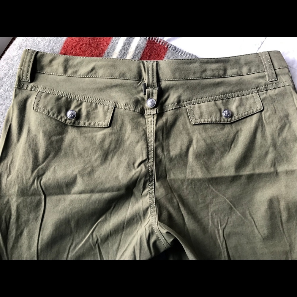 Athleta Olive Utility Bermuda Shorts